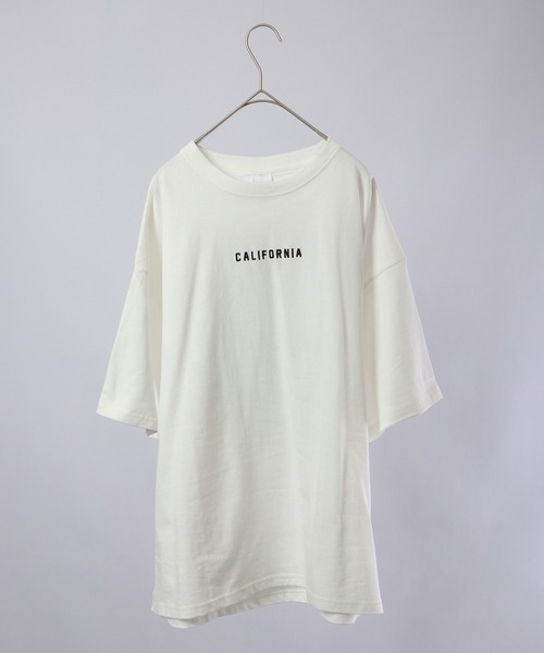 spiritoso（スピリトーゾ）の「spiritoso カルフォルニア バックプリントTシャツ  半袖（Tシャツ/カットソー・レディース・サックスブルー/スミクロ/ラベンダー/ホワイト・F）」の5枚目の写真