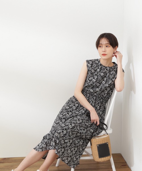 N.（N. Natural Beauty Basic）（エヌエヌナチュラルビューティーベーシック）の「【S Size Line】◆小花柄ウエストシャーリングノースリーブワンピース（ワンピース・レディース・ホワイト系その他/ブラック系その他/グリーン系その他・SMALL/MEDIUM）」の18枚目の写真