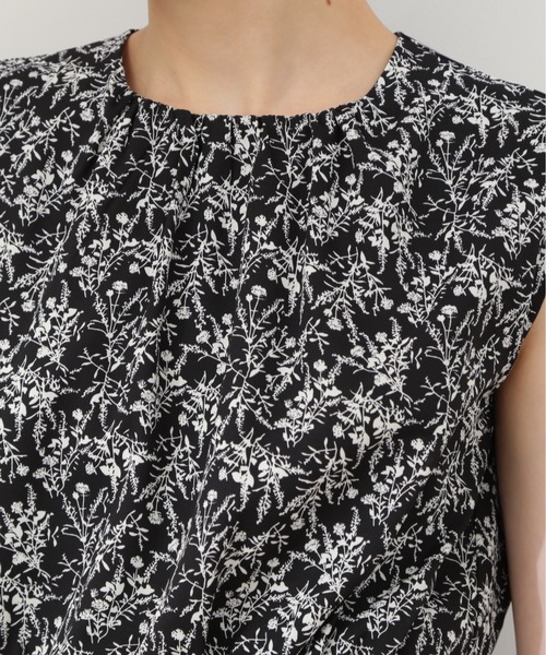 N.（N. Natural Beauty Basic）（エヌエヌナチュラルビューティーベーシック）の「【S Size Line】◆小花柄ウエストシャーリングノースリーブワンピース（ワンピース・レディース・ホワイト系その他/ブラック系その他/グリーン系その他・SMALL/MEDIUM）」の15枚目の写真