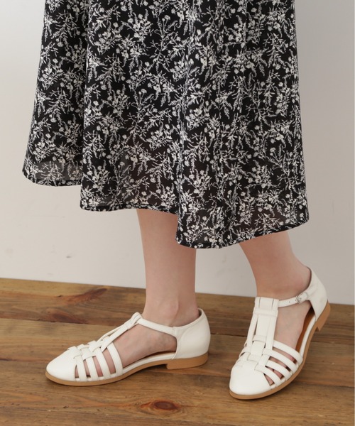 N.（N. Natural Beauty Basic）（エヌエヌナチュラルビューティーベーシック）の「【S Size Line】◆小花柄ウエストシャーリングノースリーブワンピース（ワンピース・レディース・ホワイト系その他/ブラック系その他/グリーン系その他・SMALL/MEDIUM）」の5枚目の写真