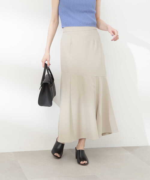 N.（N. Natural Beauty Basic）（エヌエヌナチュラルビューティーベーシック）の「【S Size Line】◆スリットマーメイドスカート（スカート・レディース・チャコール/オフホワイト・SMALL/MEDIUM）」の19枚目の写真