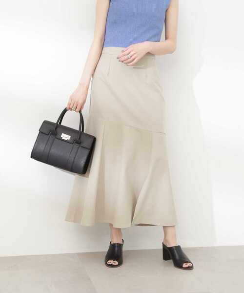 N.（N. Natural Beauty Basic）（エヌエヌナチュラルビューティーベーシック）の「【S Size Line】◆スリットマーメイドスカート（スカート・レディース・チャコール/オフホワイト・SMALL/MEDIUM）」の18枚目の写真