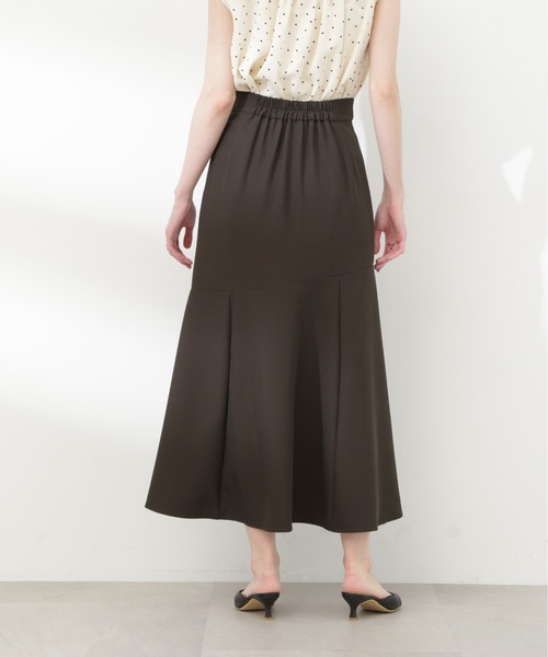 N.（N. Natural Beauty Basic）（エヌエヌナチュラルビューティーベーシック）の「【S Size Line】◆スリットマーメイドスカート（スカート・レディース・チャコール/オフホワイト・SMALL/MEDIUM）」の14枚目の写真