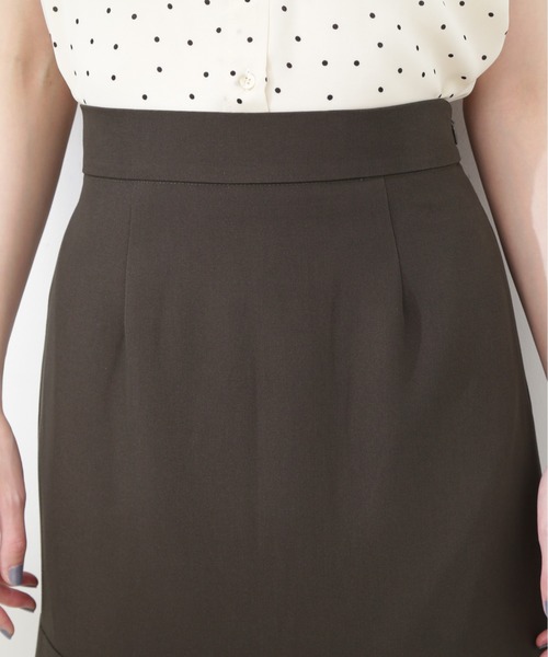 N.（N. Natural Beauty Basic）（エヌエヌナチュラルビューティーベーシック）の「【S Size Line】◆スリットマーメイドスカート（スカート・レディース・チャコール/オフホワイト・SMALL/MEDIUM）」の12枚目の写真