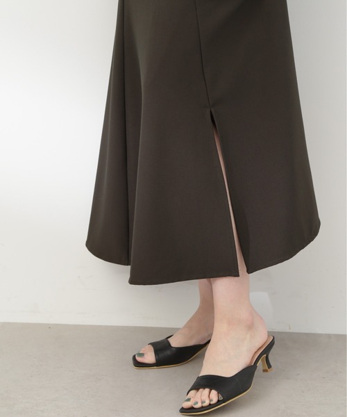 N.（N. Natural Beauty Basic）（エヌエヌナチュラルビューティーベーシック）の「【S Size Line】◆スリットマーメイドスカート（スカート・レディース・チャコール/オフホワイト・SMALL/MEDIUM）」の16枚目の写真