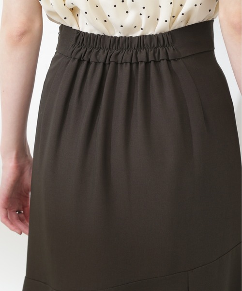 N.（N. Natural Beauty Basic）（エヌエヌナチュラルビューティーベーシック）の「【S Size Line】◆スリットマーメイドスカート（スカート・レディース・チャコール/オフホワイト・SMALL/MEDIUM）」の7枚目の写真