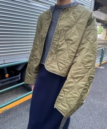 AIC. | キルティングショートジャケット(ノーカラージャケット)