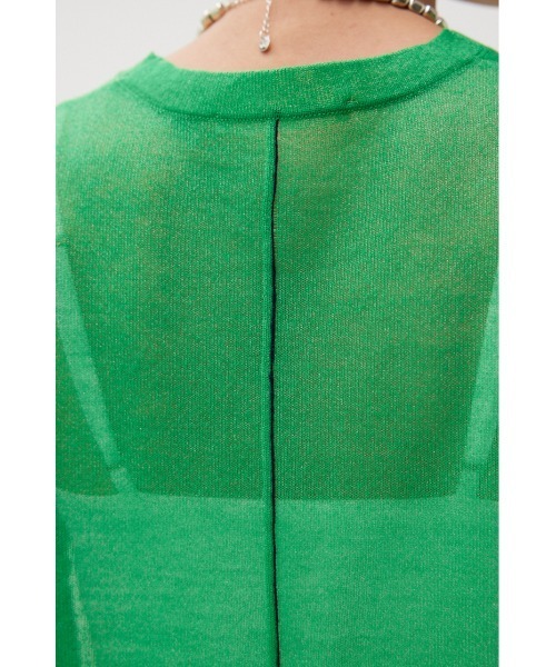 crie conforto（クリーコンフォルト）の「配色ラインシアーニットプルオーバー（ニット/セーター・レディース・ネイビー/グリーン/杢グレー・FREE）」の22枚目の写真