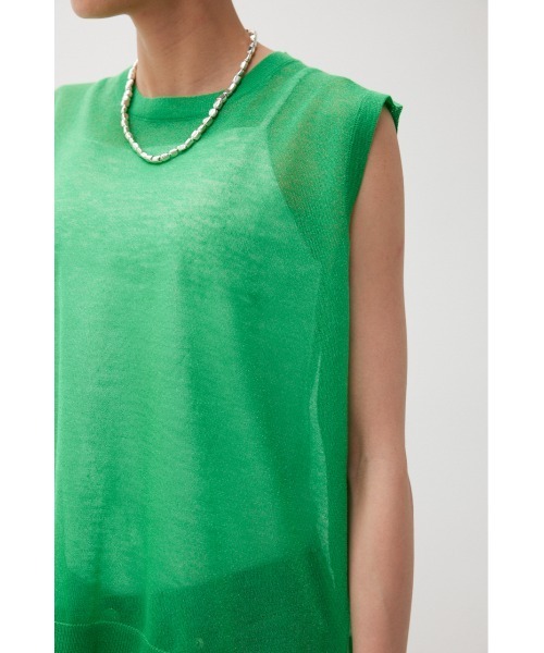 crie conforto（クリーコンフォルト）の「配色ラインシアーニットプルオーバー（ニット/セーター・レディース・ネイビー/グリーン/杢グレー・FREE）」の19枚目の写真