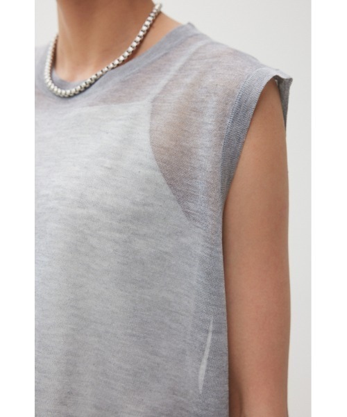 crie conforto（クリーコンフォルト）の「配色ラインシアーニットプルオーバー（ニット/セーター・レディース・ネイビー/グリーン/杢グレー・FREE）」の20枚目の写真