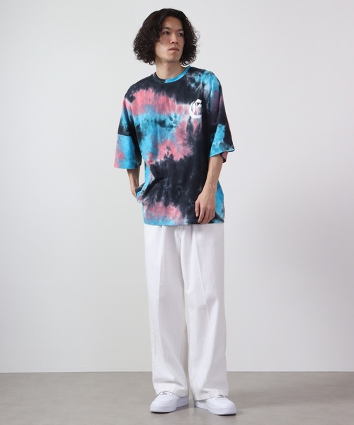 RE730（アールイーセブンサーティー）の「RE730 タイダイ染めドルマン半袖Tシャツ（Tシャツ/カットソー・メンズ・ブラック/ブルー/グリーン・L/XL/M）」の16枚目の写真
