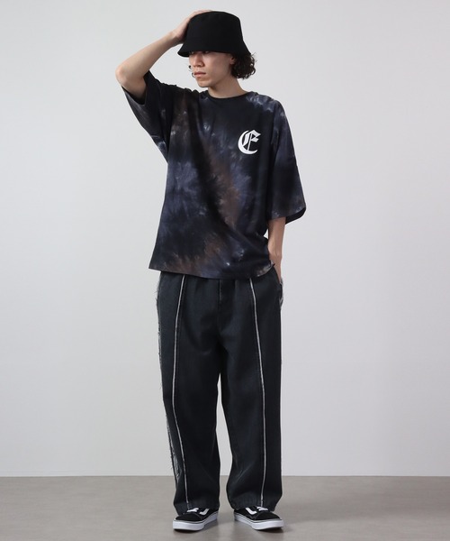 RE730（アールイーセブンサーティー）の「RE730 タイダイ染めドルマン半袖Tシャツ（Tシャツ/カットソー・メンズ・ブラック/ブルー/グリーン・L/XL/M）」の9枚目の写真