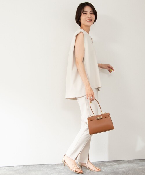 NOLLEY’S（ノーリーズ）の「【AULENTTI/ オーレンティ】2way CLASSIC ショルダーバッグ（ショルダーバッグ・レディース・キャメル/ブラック・FREE）」の7枚目の写真