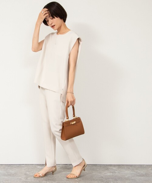 NOLLEY’S（ノーリーズ）の「【AULENTTI/ オーレンティ】2way CLASSIC ショルダーバッグ（ショルダーバッグ・レディース・キャメル/ブラック・FREE）」の8枚目の写真