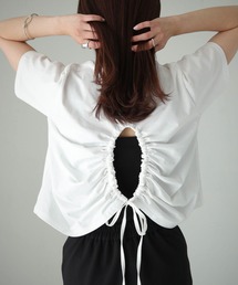 cheriella | 【cheriella】WEB限定バックストリングTシャツ(Tシャツ/カットソー)