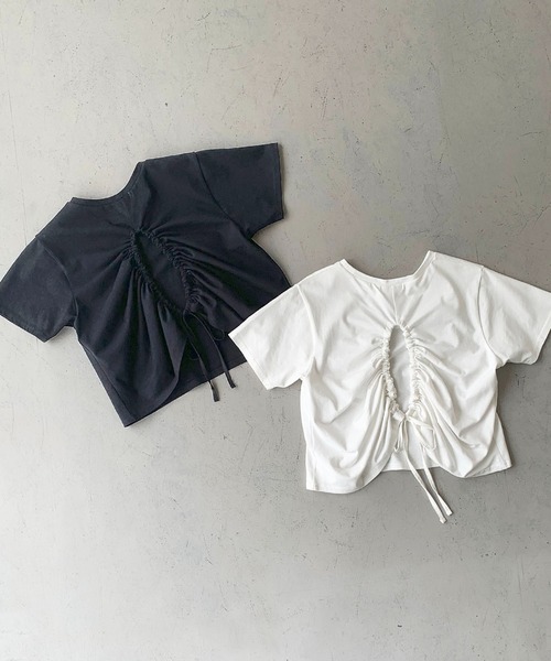 cheriella（シェリエラ）の「【cheriella】WEB限定バックストリングTシャツ（Tシャツ/カットソー・レディース・ブラック/ホワイト・M）」の6枚目の写真