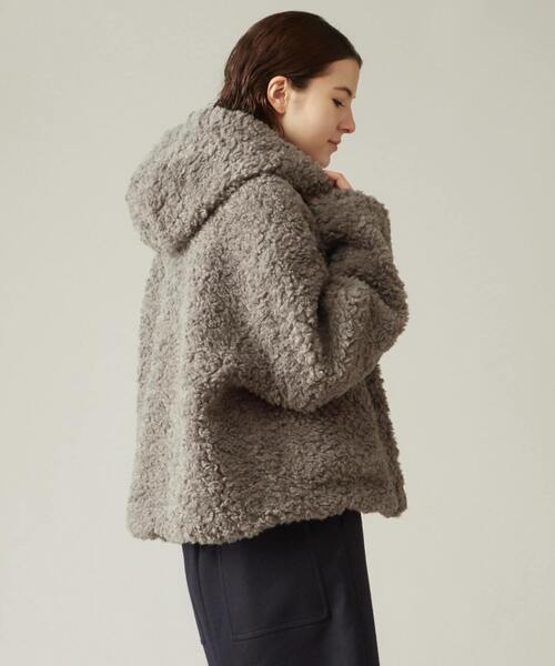 jakke（ジャッキー）の「jakke/J2313 DAPHNE COAT（ブルゾン・レディース・グレー/ライトベージュ・S）」の8枚目の写真
