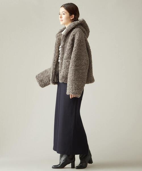 jakke（ジャッキー）の「jakke/J2313 DAPHNE COAT（ブルゾン・レディース・グレー/ライトベージュ・S）」の11枚目の写真