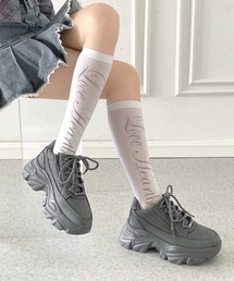 Shoes in Closet（シューズインクローゼット）の「【人気カラー再入荷中】☆かわいく盛れる 軽量 厚底 ボリュームソール  ファスナーつき　ミッドカット スニーカー 1929（スニーカー）」