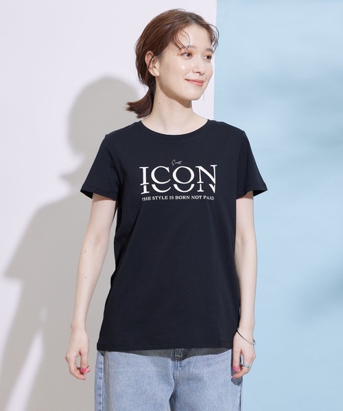 Jayro（ジャイロ）の「フロッキープリントTシャツ（Tシャツ/カットソー・レディース・ホワイト/グレー系その他/ブラック/ブラック系その他・FREE）」の17枚目の写真