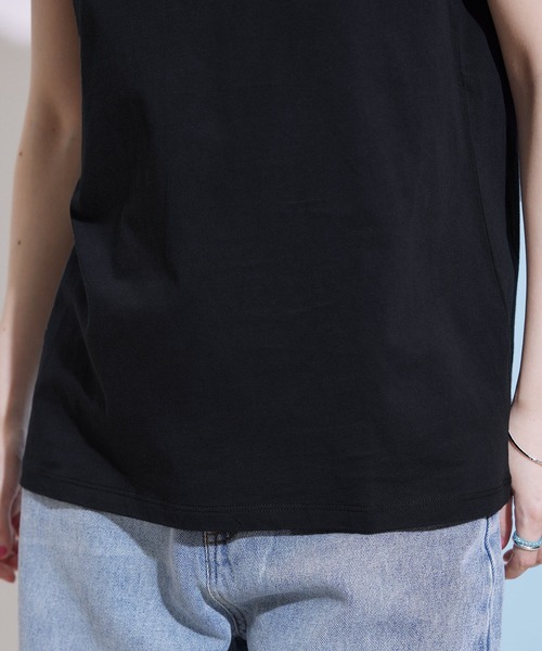 Jayro（ジャイロ）の「フロッキープリントTシャツ（Tシャツ/カットソー・レディース・ホワイト/グレー系その他/ブラック/ブラック系その他・FREE）」の22枚目の写真