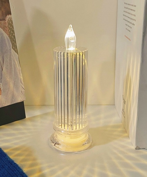 aimoha（アイモハ）の「ロマンティックなキャンドル型ライト（照明・レディース・ホワイト/レインボー/クリア・FREE）」の2枚目の写真