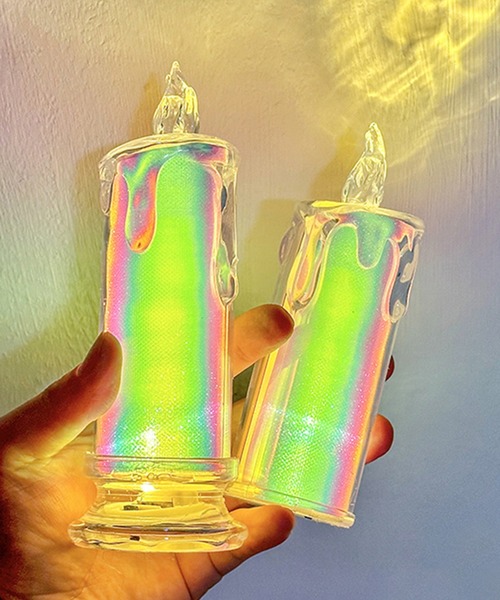 aimoha（アイモハ）の「ロマンティックなキャンドル型ライト（照明・レディース・ホワイト/レインボー/クリア・FREE）」の9枚目の写真