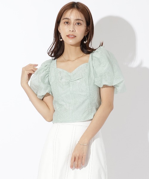 シアージャガードブラウス≪手洗い可能≫ AND COUTURE（アンドクチュール）の「シアージャガードブラウス