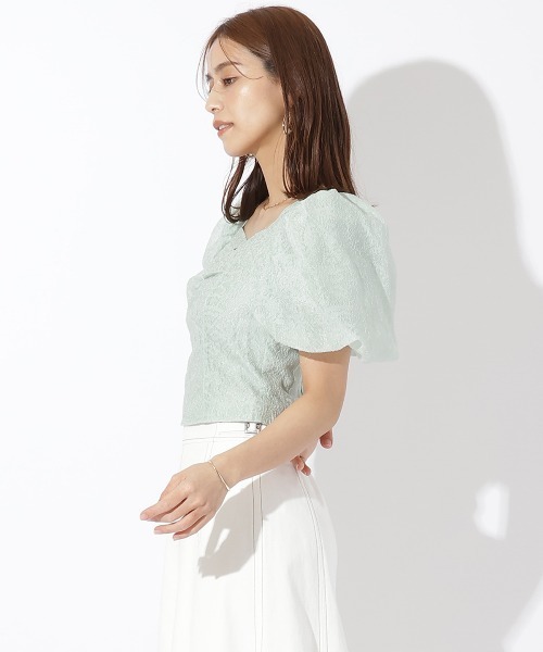 AND COUTURE（アンドクチュール）の「シアージャガードブラウス