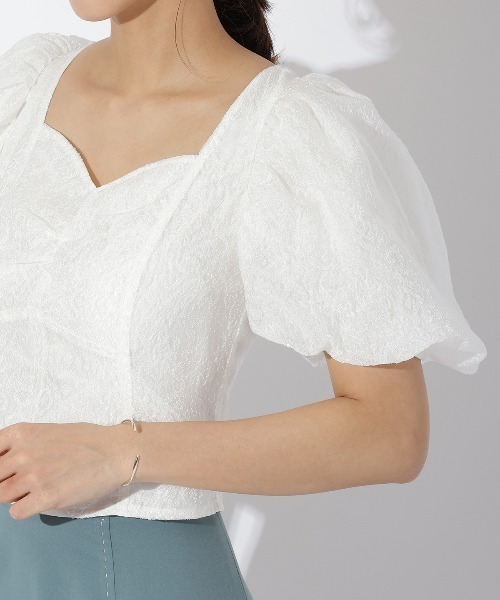 AND COUTURE（アンドクチュール）の「シアージャガードブラウス