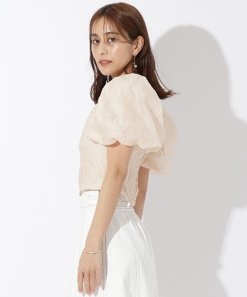 シアージャガードブラウス≪手洗い可能≫ AND COUTURE（アンドクチュール）の「シアージャガードブラウス