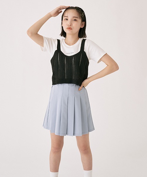 LOVETOXIC(ラブトキシック)の「ニットビスチェインナーSET(ベスト・キッズ・ブラック/ラベンダー/エメラルド・L/M/S/SS)」の19枚目の写真
