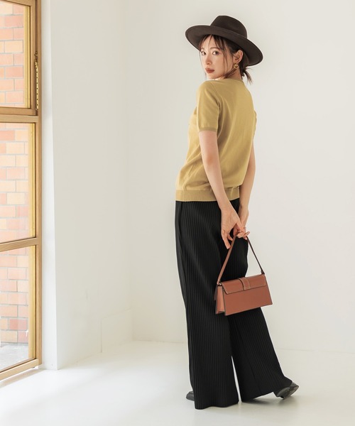 coca(coca)(コカ)の「ジャカードロゴニットトップス(ニット/セーター・レディース・ブラック/ベージュ・M/L)」の12枚目の写真
