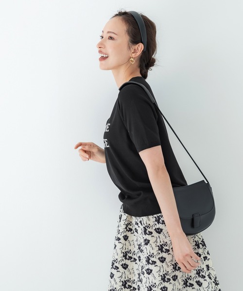 coca(coca)(コカ)の「ジャカードロゴニットトップス(ニット/セーター・レディース・ブラック/ベージュ・M/L)」の9枚目の写真