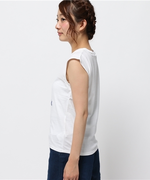 Reebok(リーボック)の「【Reebok×Kastane】ReebokコラボTシャツ(Tシャツ/カットソー・レディース・ネイビー/ホワイト・FREE)」の6枚目の写真