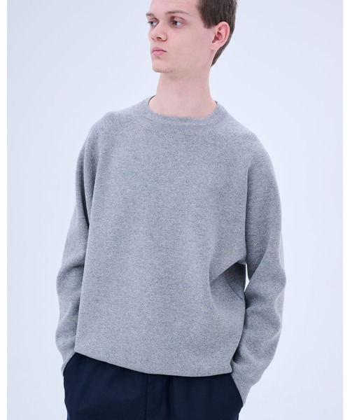 セール】CASHMERE DOUBLE FACE CREWNECK KNIT（ニット/セーター