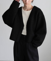 select MOCA（セレクトモカ）の「ブークレーVネックショートカーディガン（カーディガン/ボレロ）」