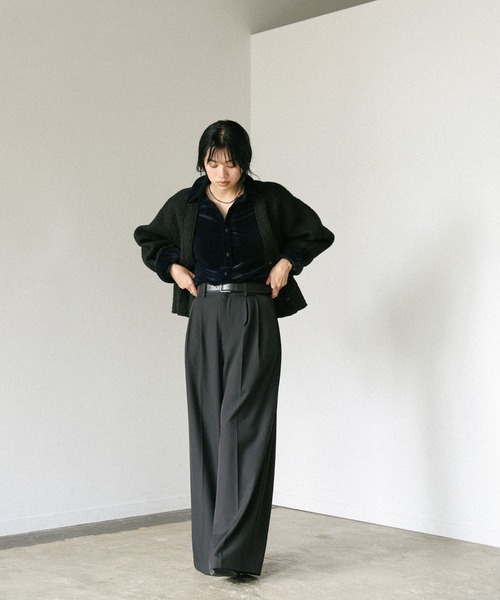 セール】ブークレーVネックショートカーディガン（カーディガン/ボレロ