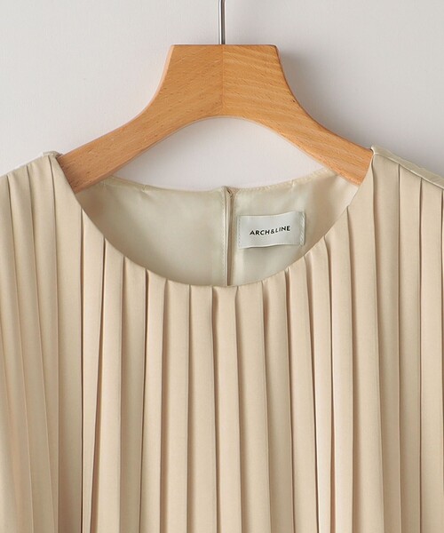 ARCH & LINE（アーチアンドライン）の「ARCH&LINE:155cm / スリーブレス プリーツ ドレス（ドレス・キッズ・ネイビー/ピンク・XX-LARGE）」の6枚目の写真