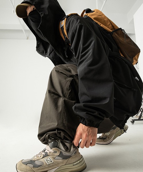 aimoha（アイモハ）の「aimoha outdoorワイドスラックスオーバーサイズカーゴパンツ（カーゴパンツ・レディース・ブラウン/ブラック・MEDIUM/LARGE/X-LARGE）」の10枚目の写真