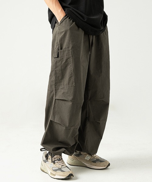 aimoha（アイモハ）の「aimoha outdoorワイドスラックスオーバーサイズカーゴパンツ（カーゴパンツ・レディース・ブラウン/ブラック・MEDIUM/LARGE/X-LARGE）」の15枚目の写真