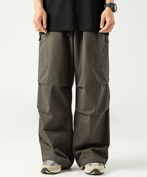 aimoha（アイモハ）の「aimoha outdoorワイドスラックスオーバーサイズカーゴパンツ（カーゴパンツ・レディース・ブラウン/ブラック・MEDIUM/LARGE/X-LARGE）」の20枚目の写真