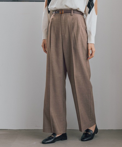 GLOBAL WORK（グローバルワーク）の「ウツクシルエットワイドパンツ/906056（その他パンツ・レディース・グリーン系その他7/ライトグレー/ブラウン系その他/アイボリー/グレー系その他/ブラック・SMALL/LARGE/X-SMALL/MEDIUM）」の18枚目の写真