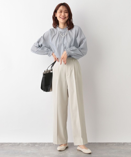 GLOBAL WORK（グローバルワーク）の「ウツクシルエットワイドパンツ/906056（その他パンツ・レディース・グリーン系その他7/ライトグレー/ブラウン系その他/アイボリー/グレー系その他/ブラック・SMALL/LARGE/X-SMALL/MEDIUM）」の19枚目の写真