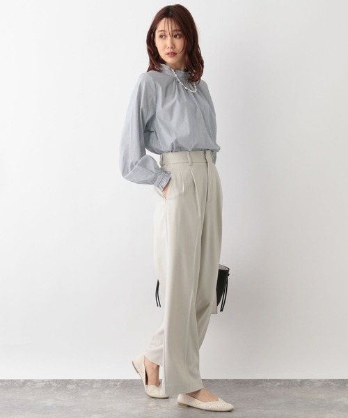 GLOBAL WORK（グローバルワーク）の「ウツクシルエットワイドパンツ/906056（その他パンツ・レディース・グリーン系その他7/ライトグレー/ブラウン系その他/アイボリー/グレー系その他/ブラック・SMALL/LARGE/X-SMALL/MEDIUM）」の20枚目の写真