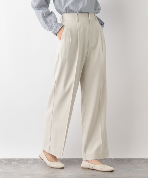 GLOBAL WORK（グローバルワーク）の「ウツクシルエットワイドパンツ/906056（その他パンツ・レディース・グリーン系その他7/ライトグレー/ブラウン系その他/アイボリー/グレー系その他/ブラック・SMALL/LARGE/X-SMALL/MEDIUM）」の22枚目の写真