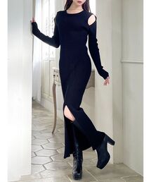 RESEXXY | ショルダーオープンタイトニットワンピース(ワンピース)