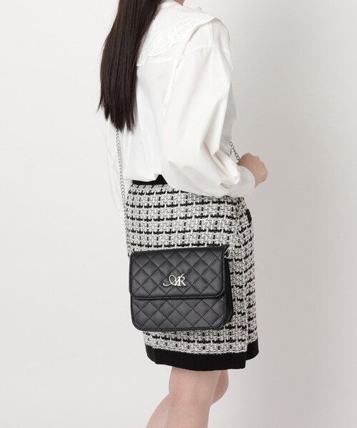 Ober Tashe（オーバータッシェ）の「ロゴ キルトショルダーバッグ（ショルダーバッグ・レディース・グレー/ブラック系8/ブルー系その他/ピンク系/ブラック・FREE）」の20枚目の写真