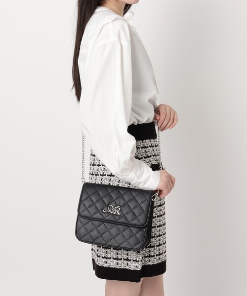 Ober Tashe（オーバータッシェ）の「ロゴ キルトショルダーバッグ（ショルダーバッグ・レディース・グレー/ブラック系8/ブルー系その他/ピンク系/ブラック・FREE）」の21枚目の写真