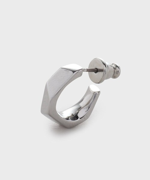 TAKEO KIKUCHI(タケオキクチ)の「◆ペンタゴンカットピアス(ピアス(両耳用)・メンズ・ピンクゴールド/シルバー・00)」の5枚目の写真